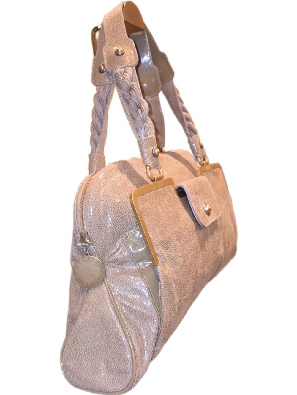 Stella McCartney Falabella Cream Cruelty Free Faux Leather Satchel